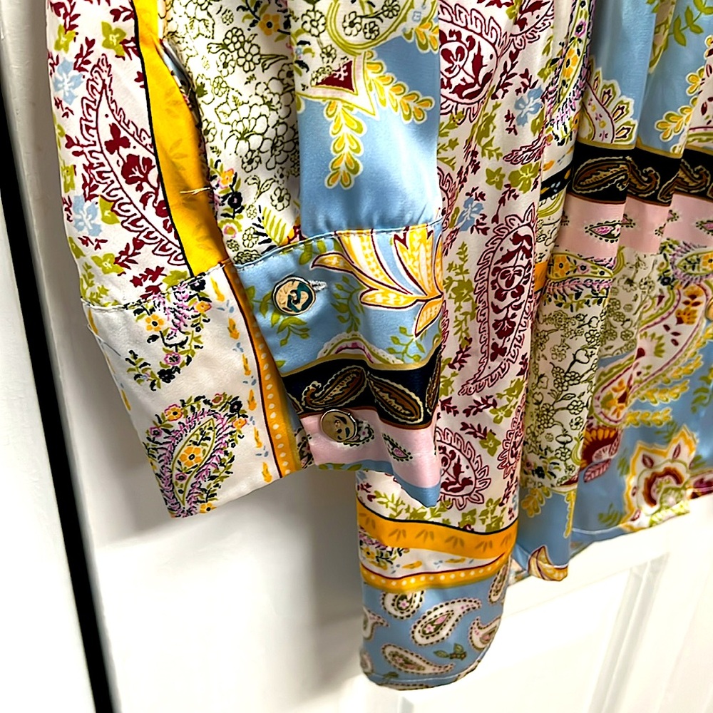 Cato Est. 1948 Multi Color Paisley Top size 14W / 16W - Picture 4 of 8